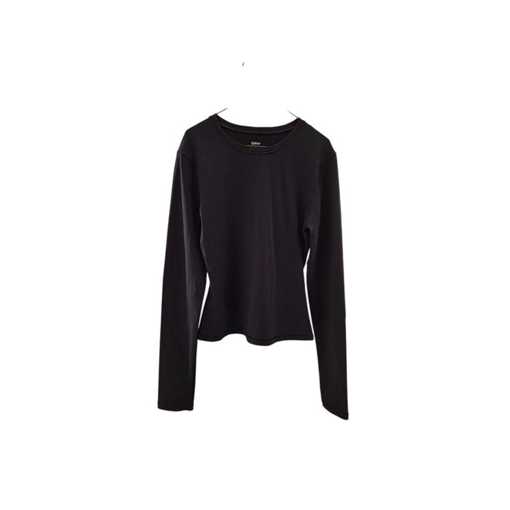 Quince Black Sleeved Top S